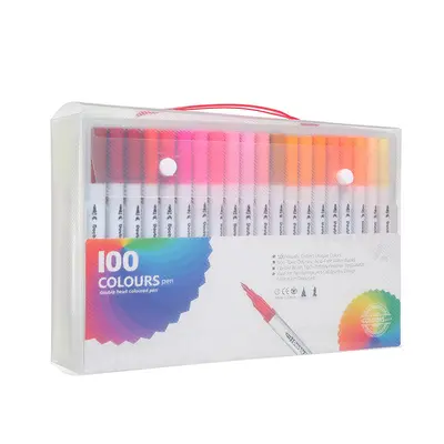 Doppelseitige Aquarellmaler, 120 Farben, waschbar - 12