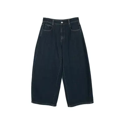 Kadın yüksek bel düz paça kot pantolon, kalın astarlı, H63811 - 7