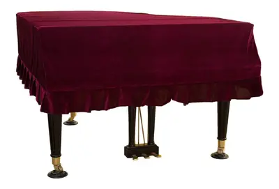 Gold Velvet Grand Piano Cover, Dust Cover (Bench Cover Not Included)