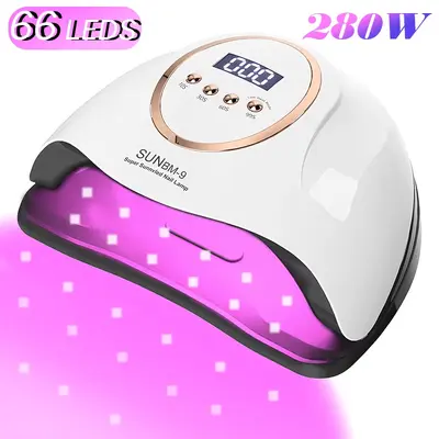 UV LED nail curing lamp for fast-dry gel manicure