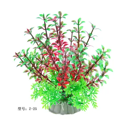 Aquarium Simulation Aquatic Plant Decoration, Plastic Artificial Seaweed Ornament - 7