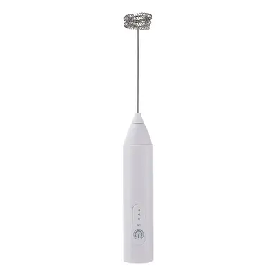 Electric milk frother, rechargeable, for coffee and milk, whisk