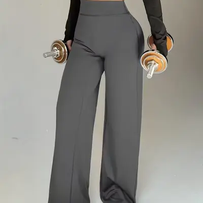 Kadın yoga tayt, yüksek bel kalça kaldırıcı dar kesim uzun pantolon - 4
