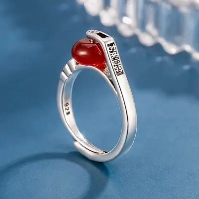 Retro-Ring mit Kupfermünze im Vintage-Look, Damen-Zeigefingerring