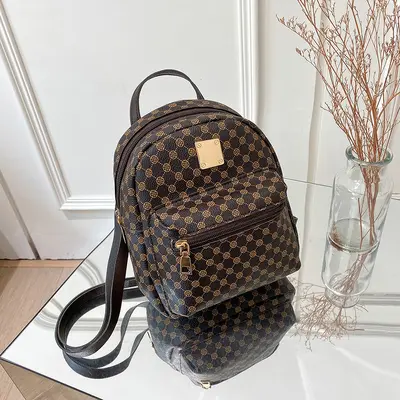 Women's backpack, floral pattern, Korean style, classic fashion