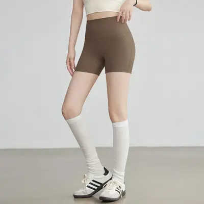 Kadın Yoga Şortu Yüksek Bel Pilates ve Koşu İçin - 7