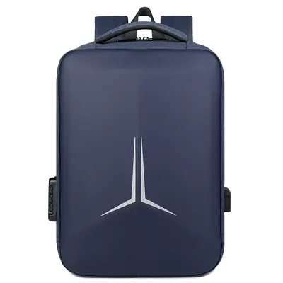 Großer Freizeitrucksack mit USB-Ladeanschluss und Laptopfach, Hartschale - 4