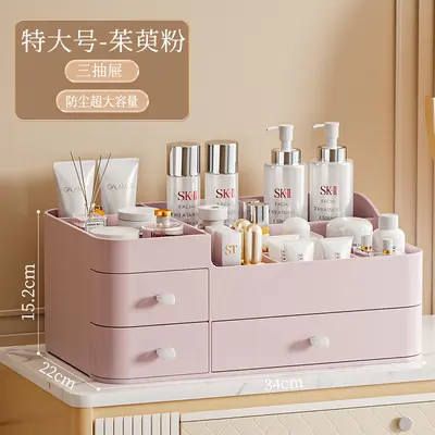 Kosmetik-Aufbewahrungsbox mit Make-up-Pinsel- und Lippenstift-Organizer - 9