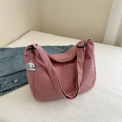 Large Capacity Women's Single Shoulder Crossbody Bag, Minimalist Korean Style - 8