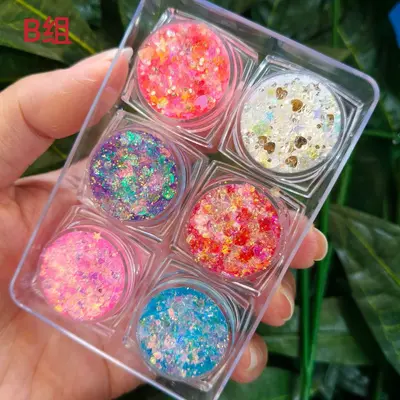 Glue-Free Glossy Gel Sequins and Glitter Powder for Stage Makeup - 8