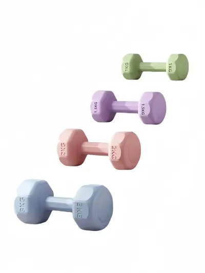 Ücretsiz Kargo Mini Dambıl Kadın Ev Fitness Ekipmanı Kaplı Erkek Kol Kas Egzersizi Kettlebell Yoga Çocuk Dambıl Seti - 6