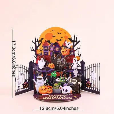 Halloween 3D Pop-Up Greeting Card