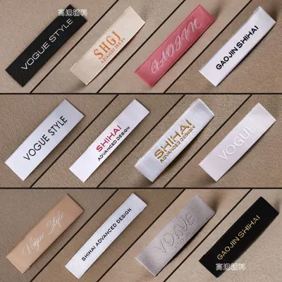 Custom Satin Collar Label and Cotton Children's Woven Label