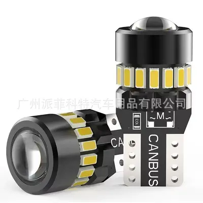 Car LED Width Marker Light T10 4014 24SMD W5W Canbus Interior License Plate Light - 12