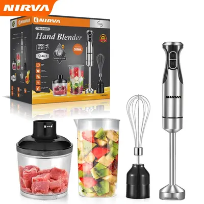 Nirva Crossborder 4in1 Avrupa-Amerika Standardı 500W Blender Mutfak Şefi Makinesi Karıştırıcı Çubuk Doğrayıcı Ette Kıyma Makinesi - 7