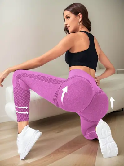 Women's Quick-Dry Breathable Running and Yoga Pants, Multi-Color - 12