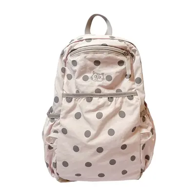 Women's Polka Dot Minimalist Backpack for Work and School - 7