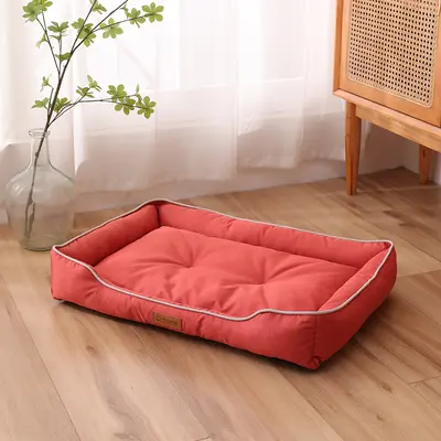 Square Dog Bed with Cooling Mat, Bite-Resistant for Medium and Large Dogs - 10