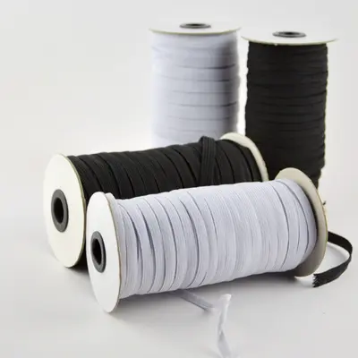 Elastik Şerit 3mm-12mm, Siyah ve Beyaz, Renkli, Tüp Ambalajlı - 3