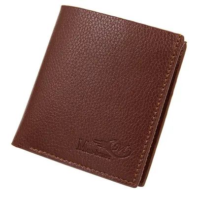 Men's Short Vertical Wallet in Soft PU Leather - 10