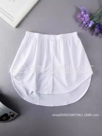 Koreanischer weißer Halbrock für Frühling und Sommer