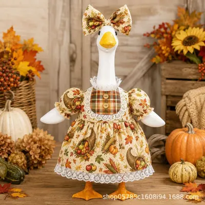 Thanksgiving Goose Decoration Set, 23 Inch