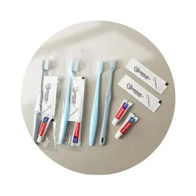 Hotel disposable toothbrush and toothpaste set, 3-in-1, portable - 5