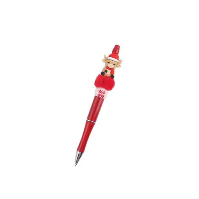 Bunter Weihnachts-Gelstift mit Silikonperlen