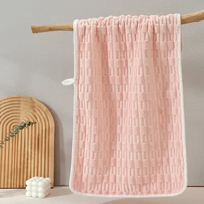 Bambus-Frottee Handtuch Set, Korallenvlies Waschlappen und Badetuch - 7