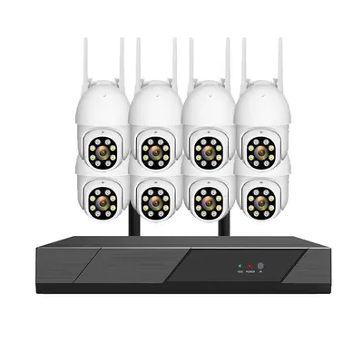 Wireless 8-channel dome camera set, 6 megapixel, WiFi - 6