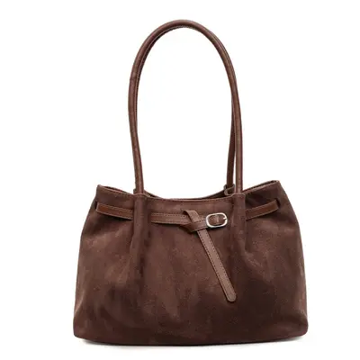 Retro-Damen-Tote-Bag mit großem Fassungsvermögen, schlichte Pendlertasche - 6