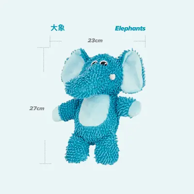 Squeaky Chew-Resistant Dog Toy, Plush Mop Design - 7
