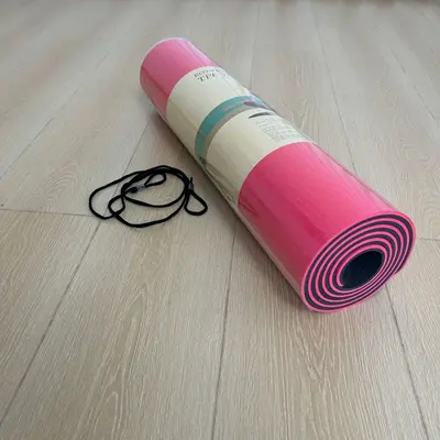 Çift renkli TPE yoga matı 6mm yüksek yoğunluk kaymaz - 9