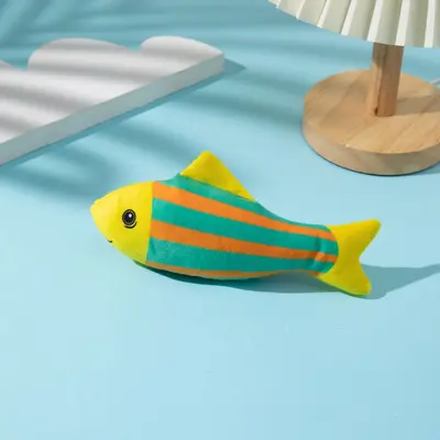 Cartoon Fish Catnip Cat Toy with Cat Grass Bite-Resistant - 4