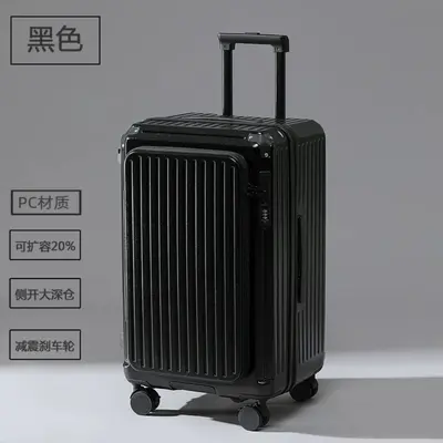 20 Inch Front-Opening Expandable Trolley Suitcase, Large Capacity, Women - 11