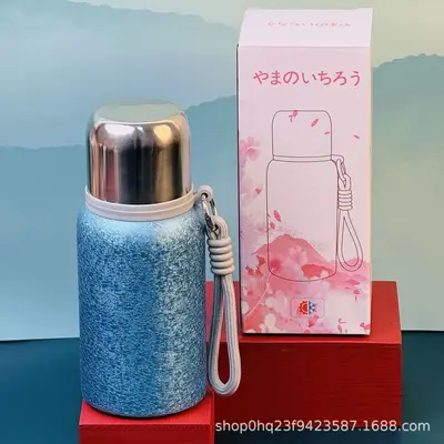 Titanbeschichteter Thermobecher, kleines Volumen, tragbar - 4