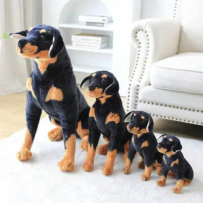Simulated Plush Dog Toy Figure, Spotted Dog, Shepherd and Beagle Plush Doll - 5