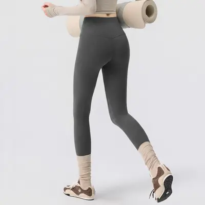 Kadın Dikişsiz Yoga Pantolonu, Pilates ve Spor Uzun Tayt - 11