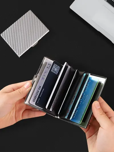 Stainless Steel Driver's License Holder with Anti-Theft RFID Blocking