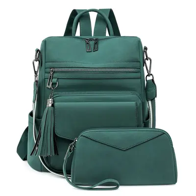 Grenzüberschreitender PU Damen Winter neu Europa und Amerika Retro vielseitiger Rucksack Damen hochwertig zweifarbiger Quasten Rucksack Großhandel - 9