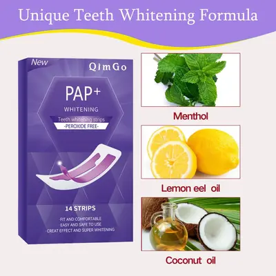 Teeth Whitening Strips, Yellow Stain Removal, Purple - 3