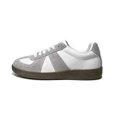 Damen-Freizeitschuhe, flach, weiß, atmungsaktiv, mit Rindslederfutter