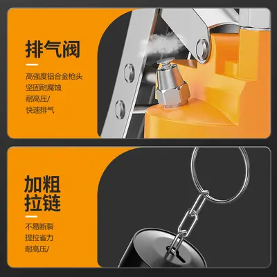Manual High-Pressure Grease Gun for Excavators and Caterpillar Vehicles