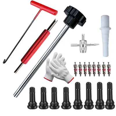 New valve installation tool kit, tire repair tool, valve removal tool, car tire valve removal and installation