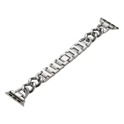 Strap for Huawei and Apple iWatch, Single Row Denim Chain Metal Alloy, Women - 6