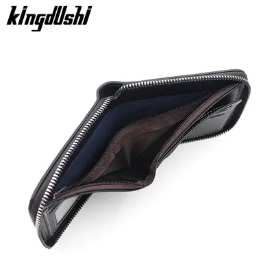 Men's Short Tri-Fold Wallet with Chain and Coin Pocket - 4