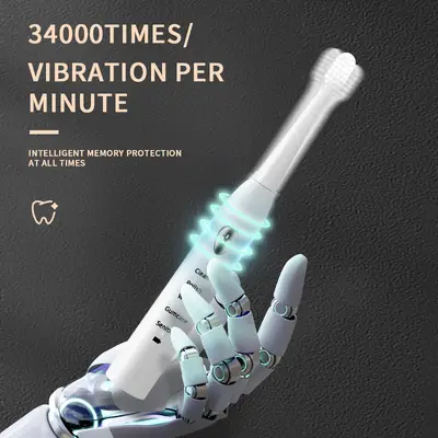 Jianpai Smart Sonic Electric Toothbrush, USB Rechargeable - 3