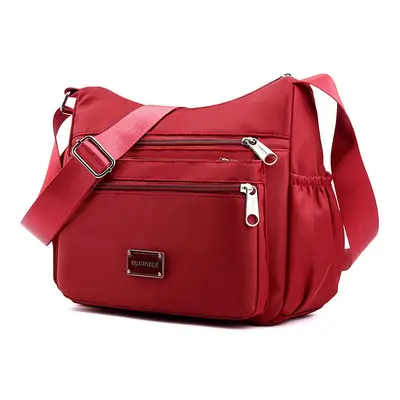 Large Capacity Nylon Crossbody Bag for Women, Multi-Compartment - 8
