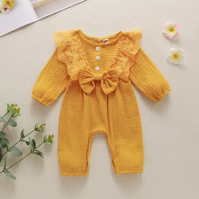 Newborn Cotton Long Sleeve Jumpsuit, GL2065, Spring Autumn