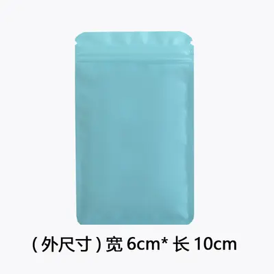 Farbige Schmuckverschlussbeutel Blindtasche Mattierte Aluminium-Folienbeutel beidseitig aluminium-beschichtete undurchsichtige Knochentasche Lebensmittel-Versiegelte Verpackungstasche - 10